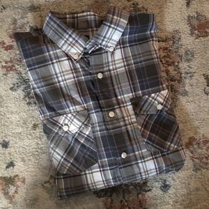 Gap Button down Plaid casual shirt with 2 pockets mens shirt size L